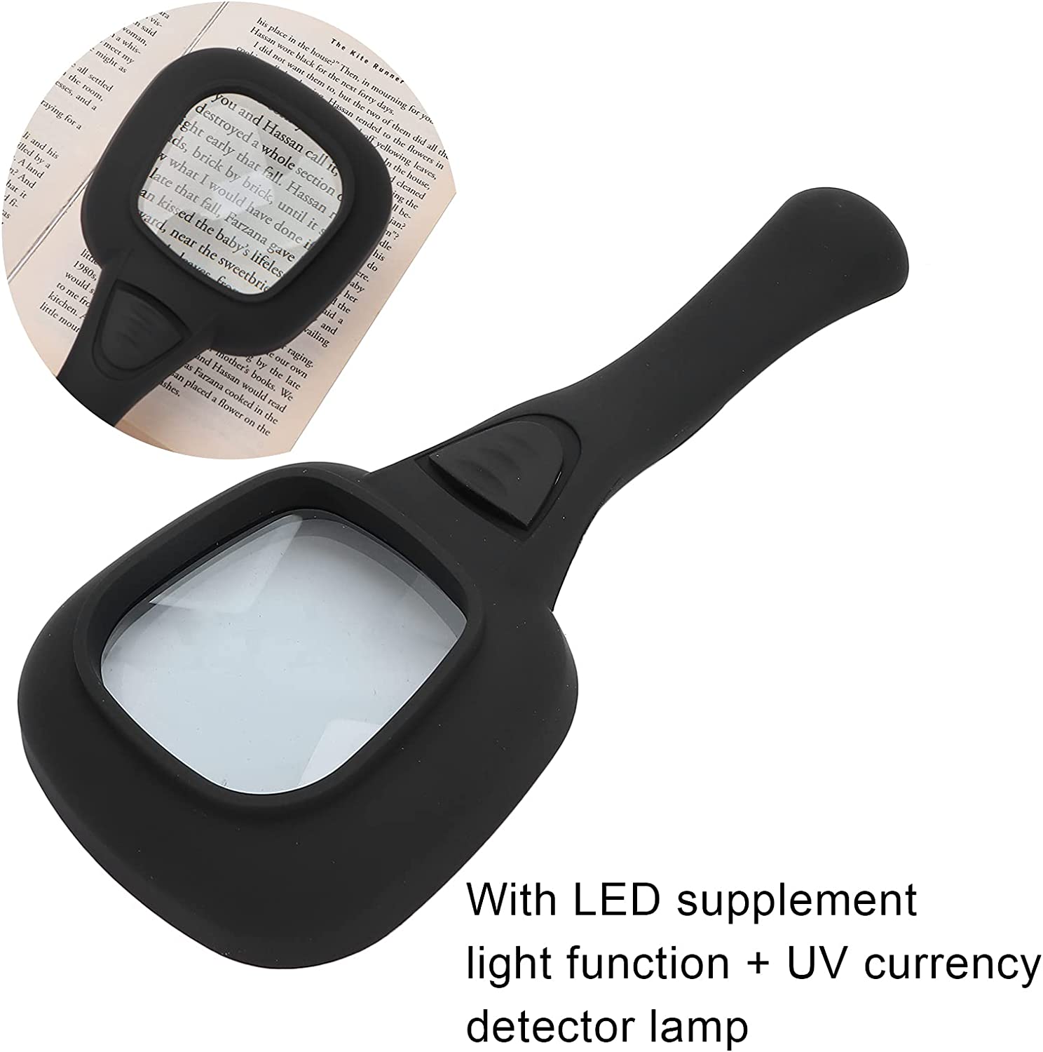 1573A Handheld Magnifying Glass 6 LED Illuminated Lighted Magnifier for Seniors Reading, Soldering, Inspection, Coins, Jewelry, Exploring DeoDap 1573A Handheld Magnifying Glass 6 LED Illuminated Lighted Magnifier for Seniors Reading, Soldering, Inspection, Coins, Jewelry, Exploring DeoDap